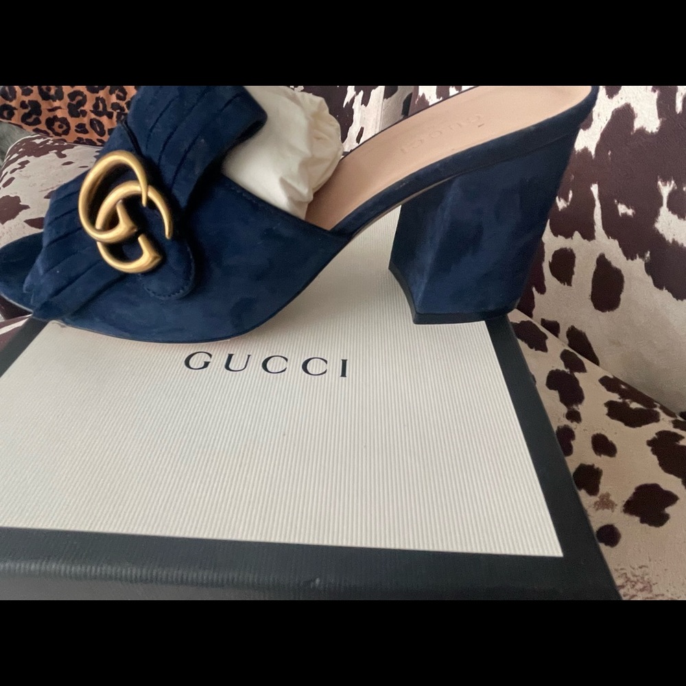 Gucci Marmont Fringe Sandal size 38